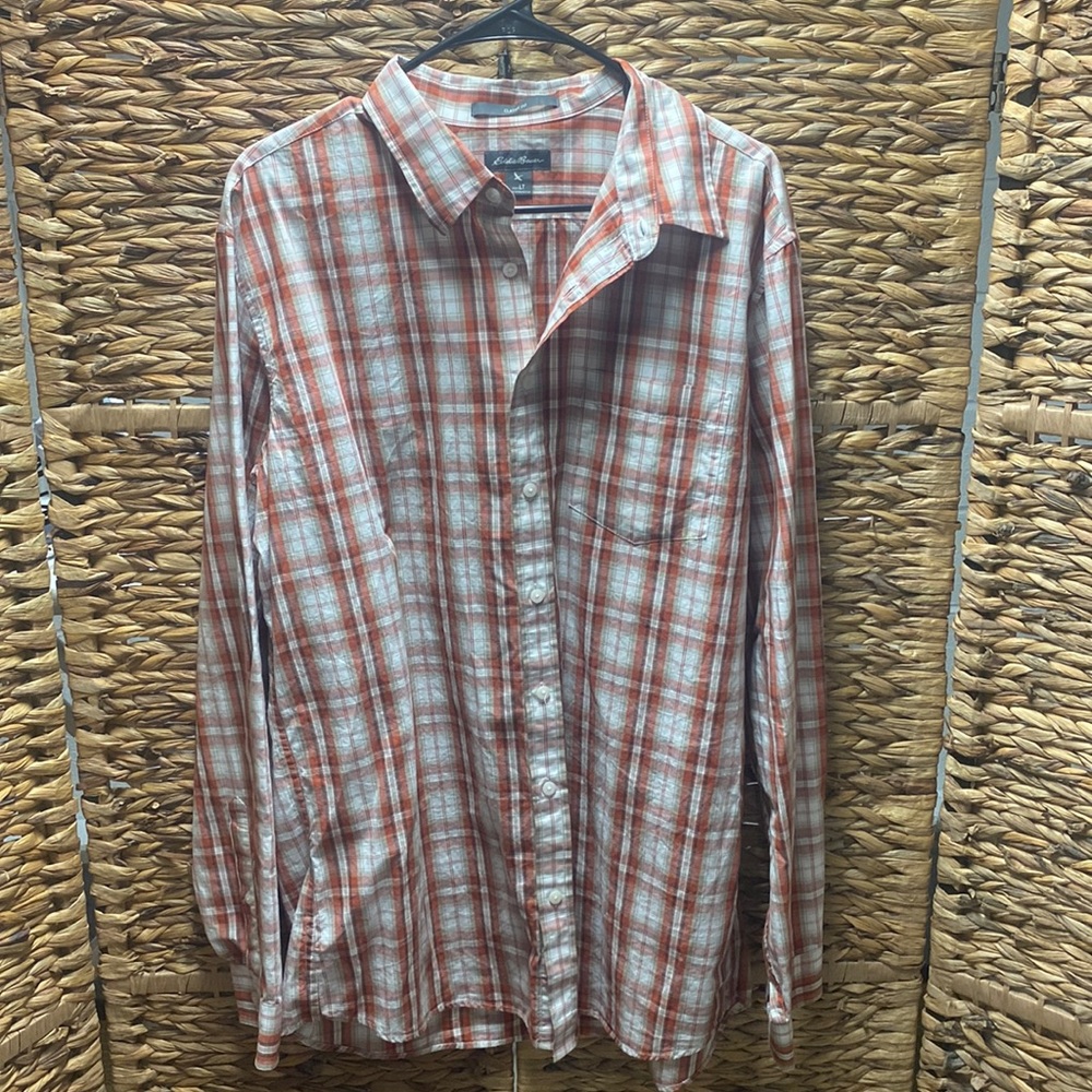 NWOT Eddie Bauer Plaid Button-Down.